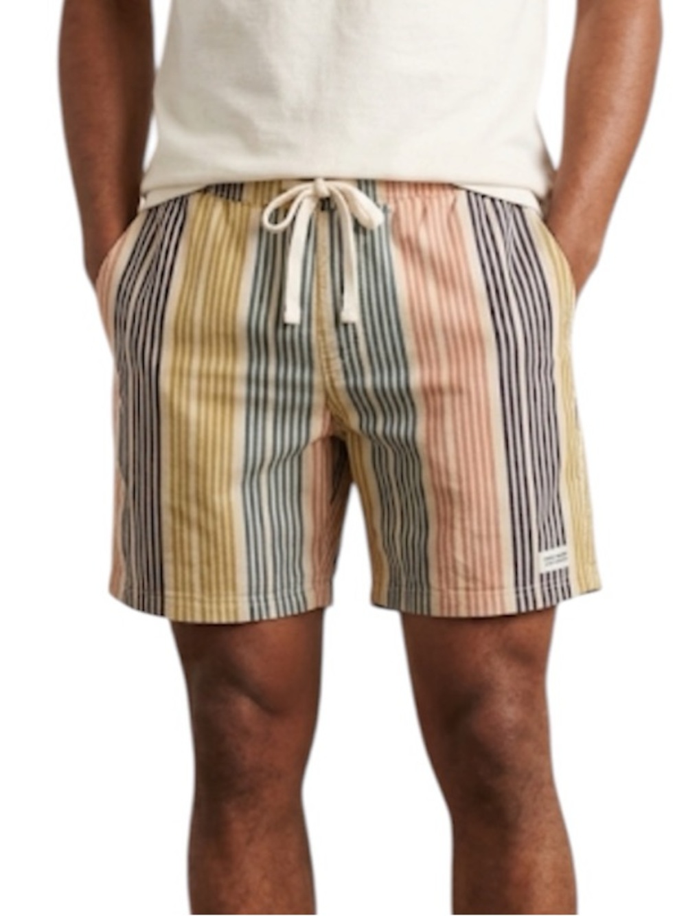 Banks Journal Swim Trunks Shorts Mens 38 Retro Stripes Mesh Lined